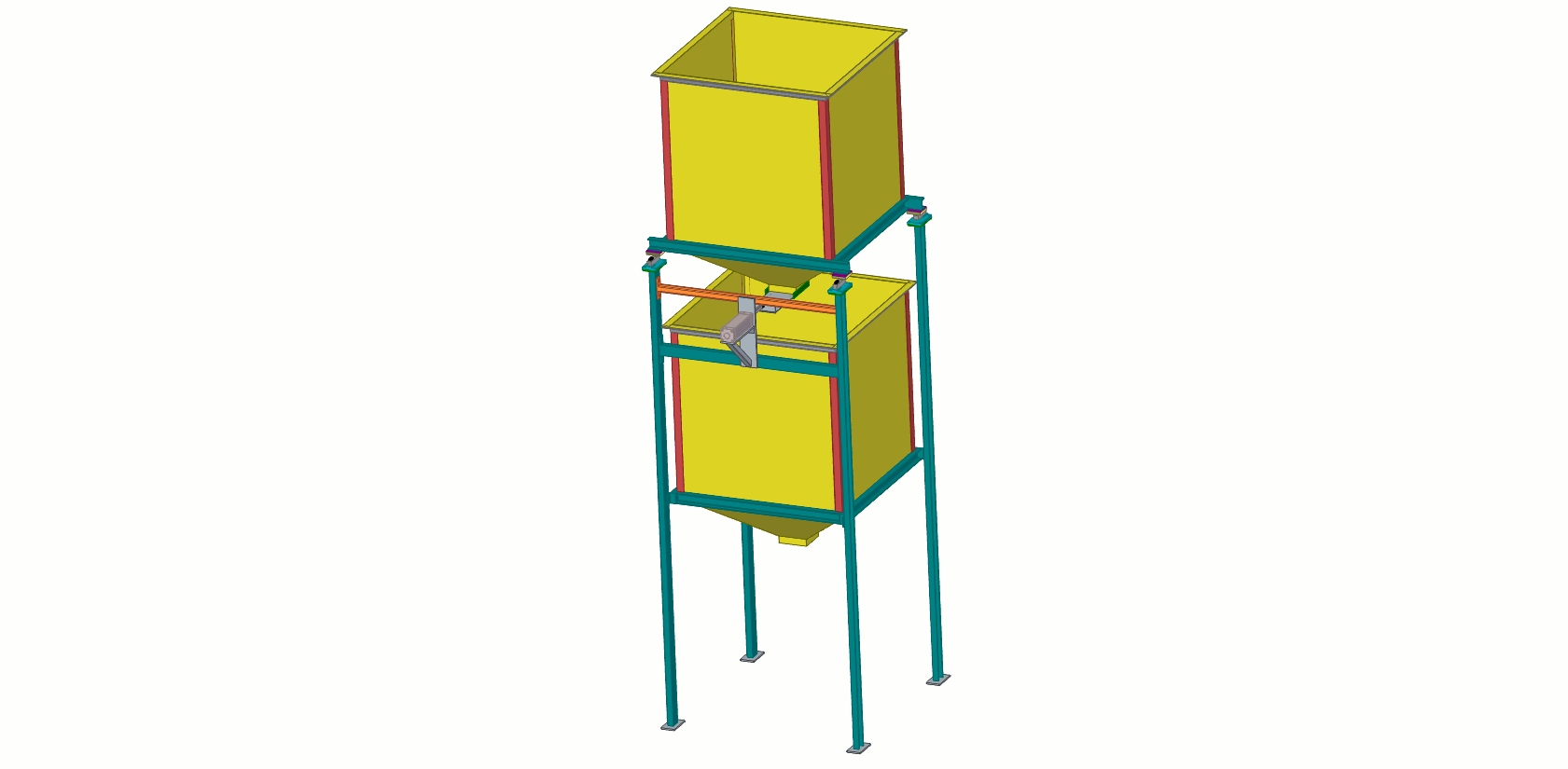 1吨重量校准料斗
